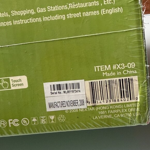 Nextar X3-09 3.5-Inch Portable USA Map GPS Navigator Touchscreen New Sealed - Picture 10 of 10